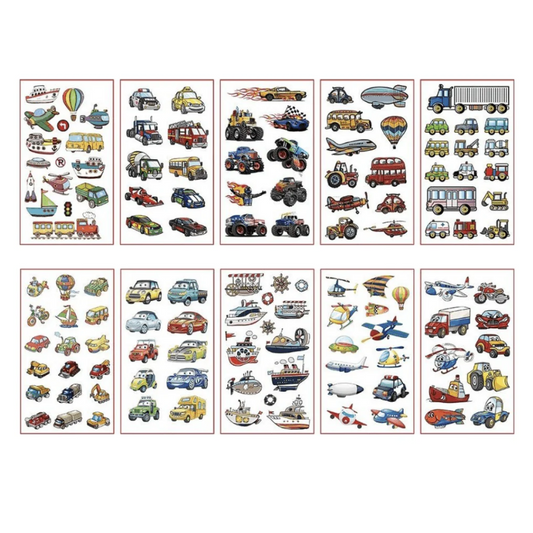 Dočasné tetovanie - Dopravné prostriedky